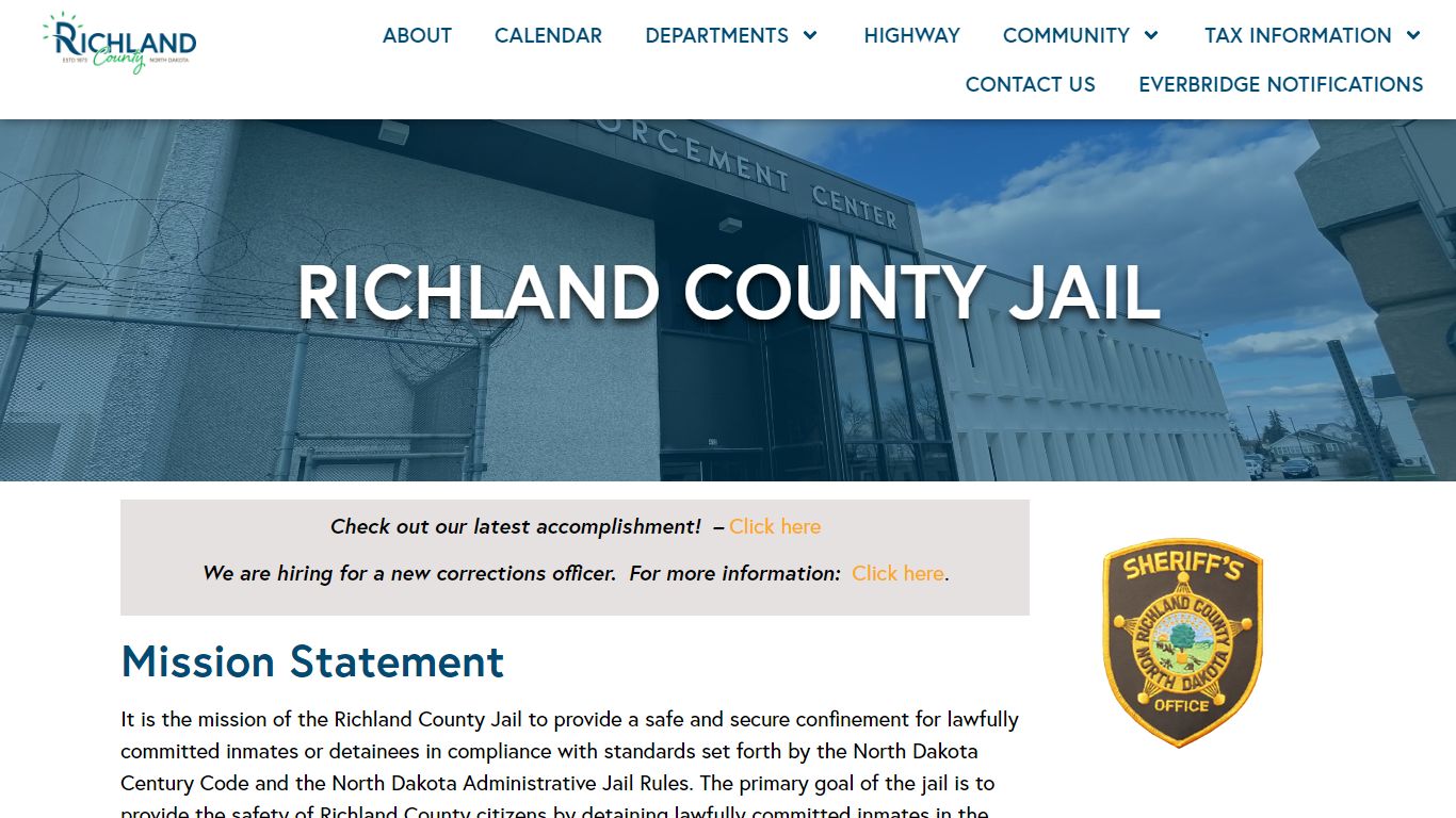 Jail – Richland County, North Dakota